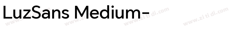LuzSans Medium字体转换